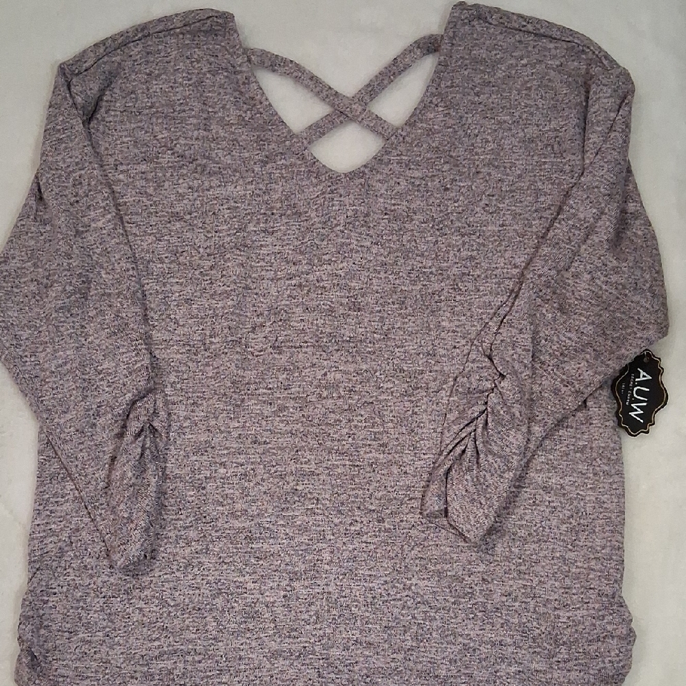Women's Heathered Purple Top